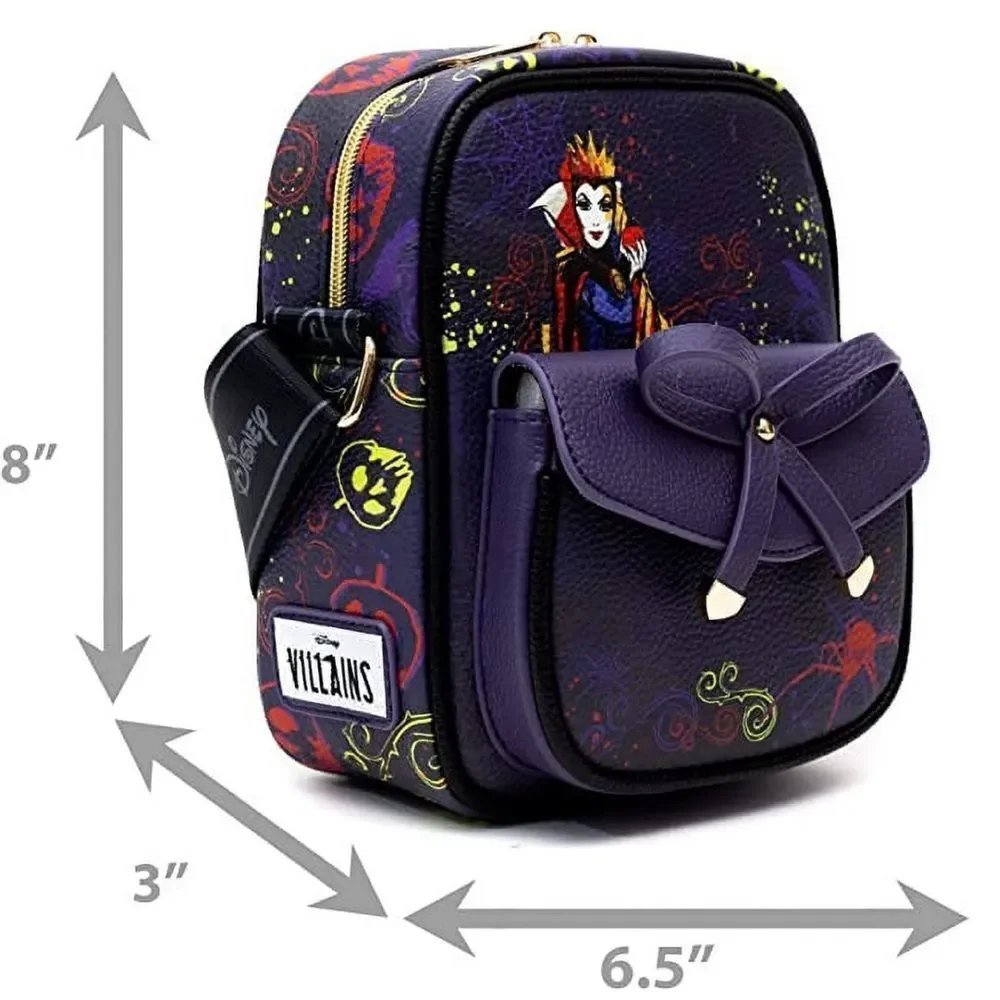 WondaPop Disney Villains Evil Queen Luxe 8” Crossbody Bag. Faux Leather. NWT!